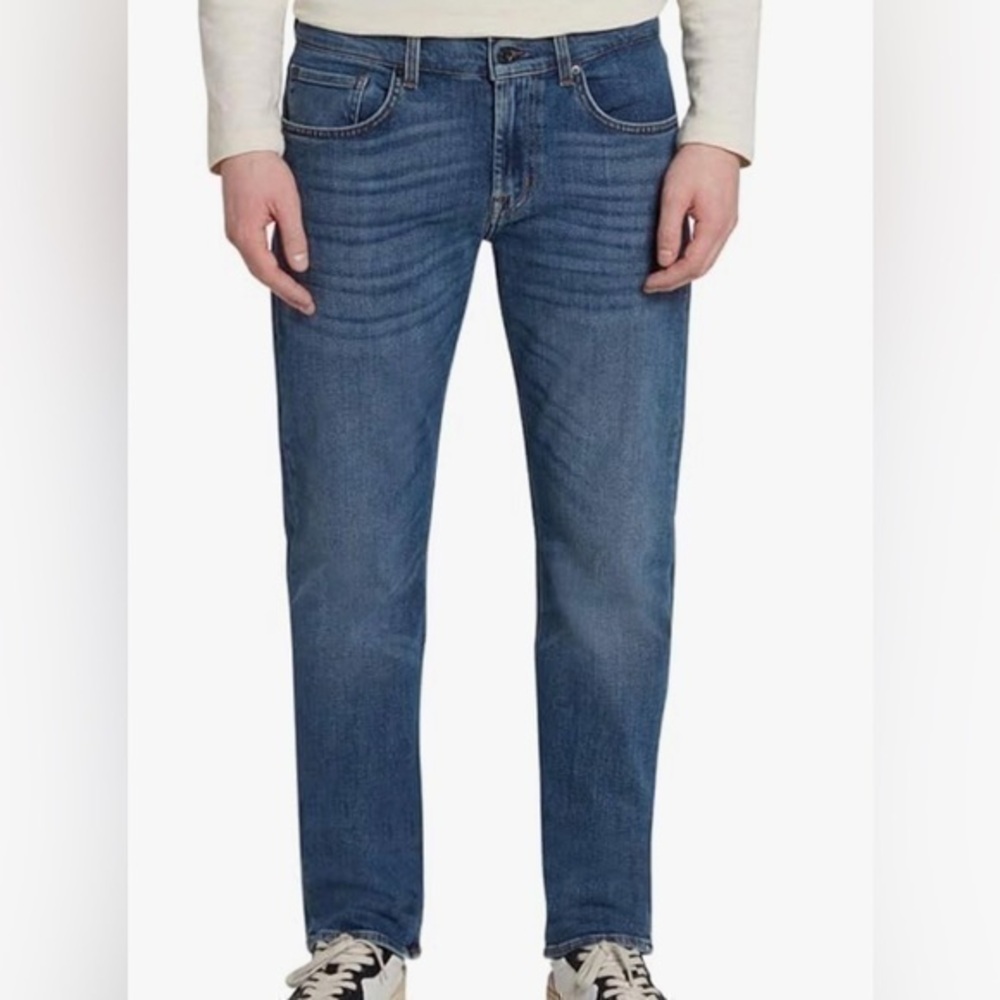 7 For All Mankind The Standard Button Fly Straight Leg Jeans 34W 34L